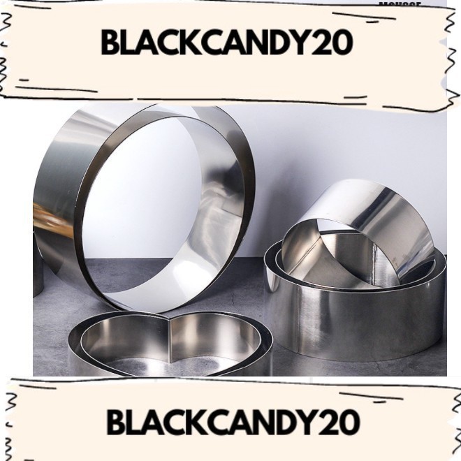 W3a2 9inch Mousse Cake Ring Stainless Steel Baking Ring Square Round Love Shape Cutter - Image 2