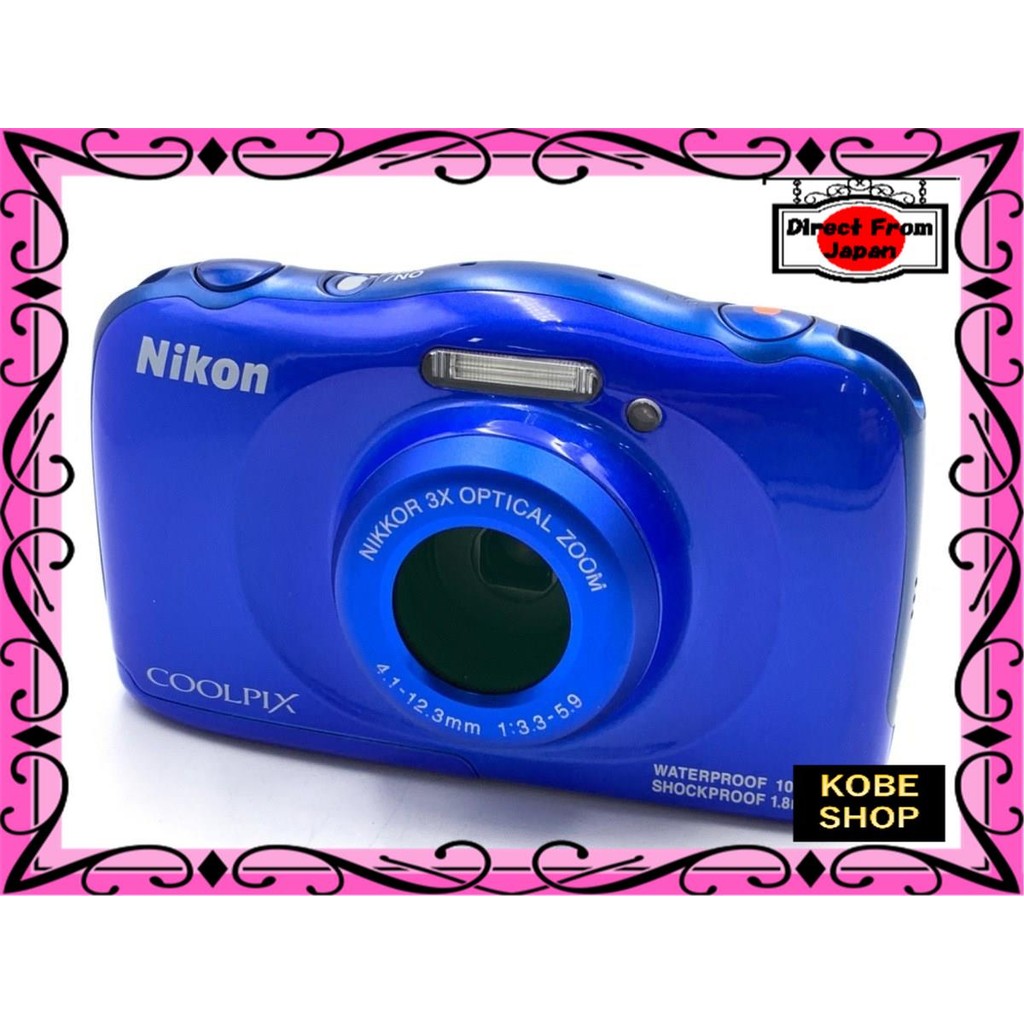 coolpix s33 blue 美品！