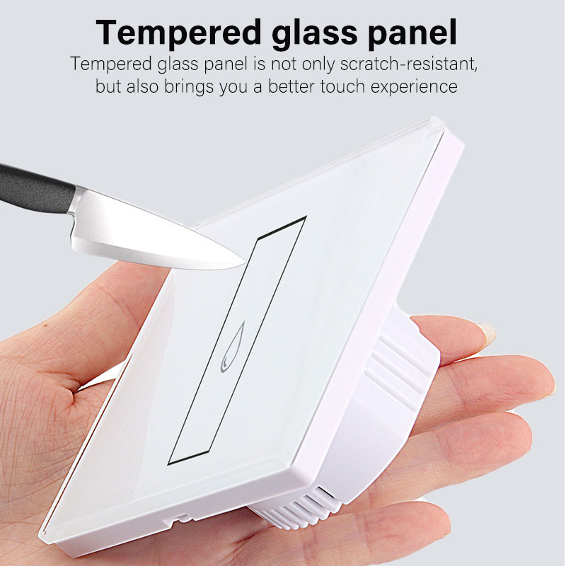 Work With Alexa Google Home Smart Switch Smart Life WiFi 20A Water Heater Switch Smart Home Timing Remote Control Smart Touch Switch Tuya — view 4