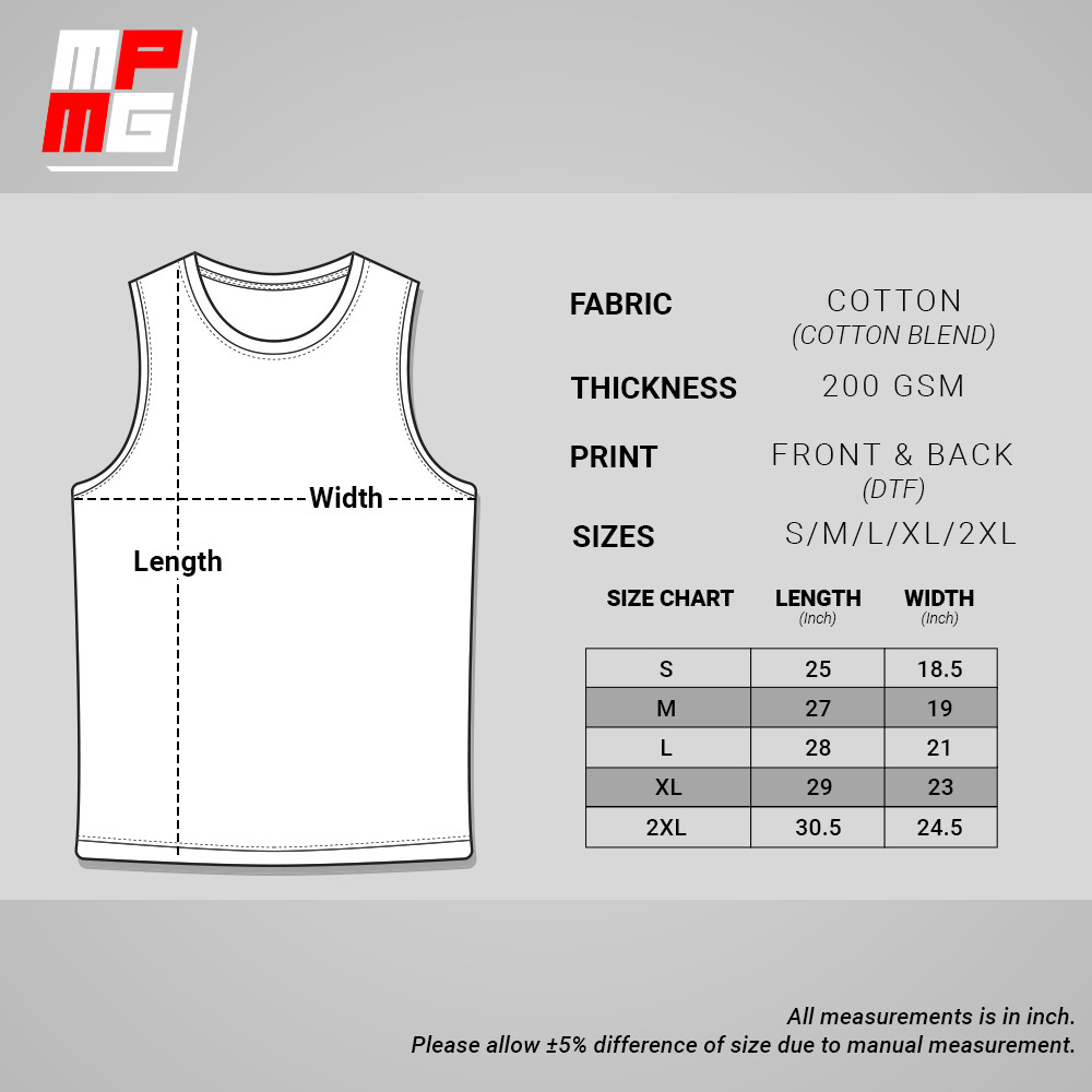 MPMG Buy 1 Get 3 Sando Tank Top Clothes Menswear Lingerie Vest Shirts Tropical - Image 8