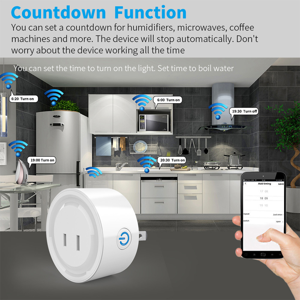 Support Alexa Google Home Smart Life Wifi Plug Tuya Wifi Tuya Smart Plug Smart Home Timing Smart Socket Daily Gauge Voice Control Jp Outlet Remote Control 10a COD — view 3