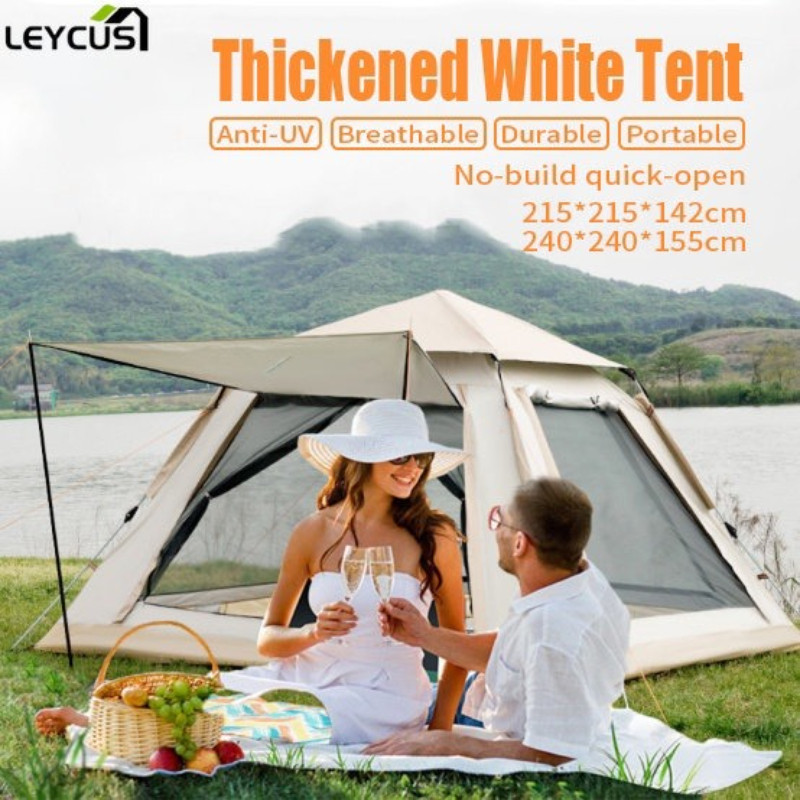 2/4/6/8 Person Camping Tent Fully Automatic Double Layer Tent For Camping Waterproof — view 3