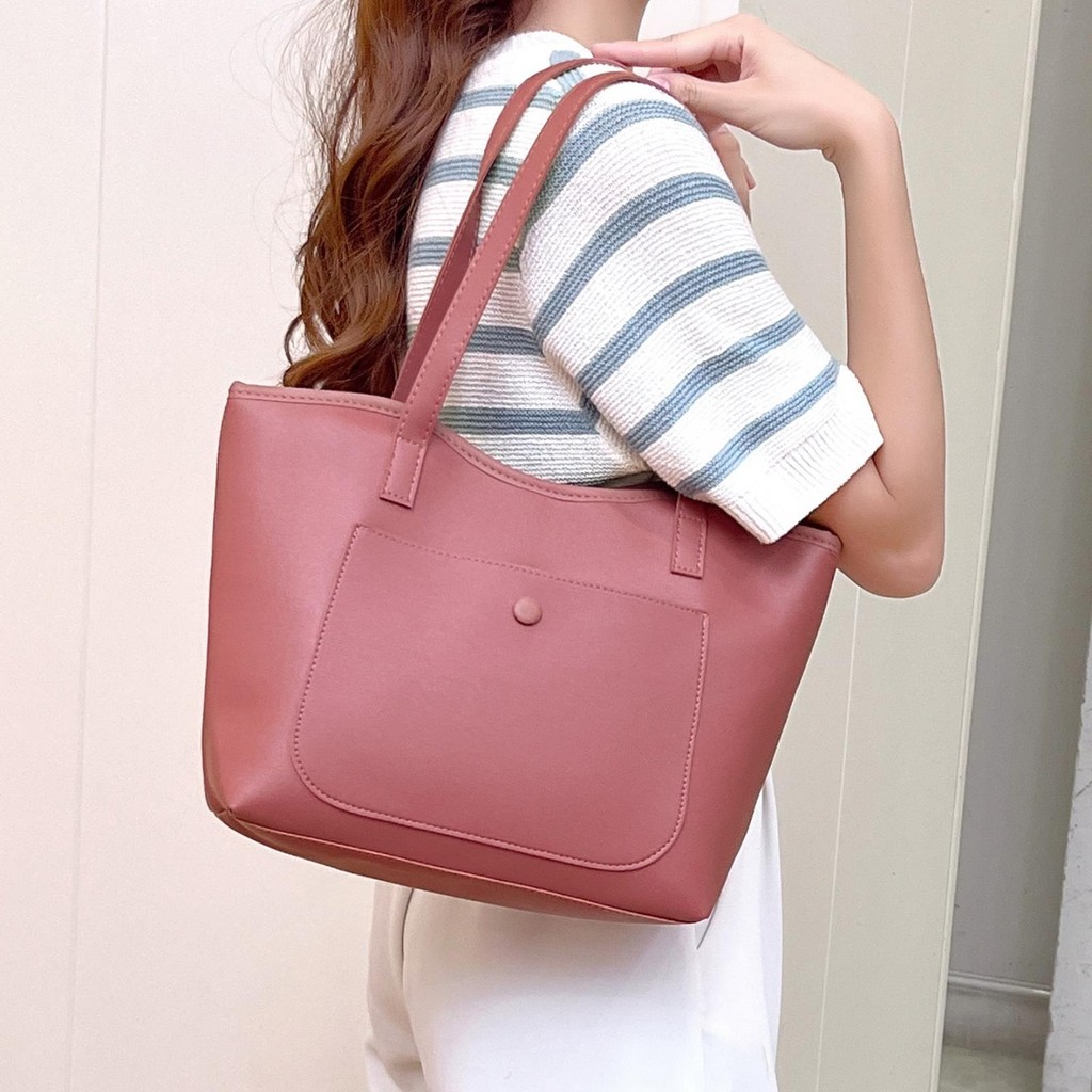 Women's PU Leather Tote and Shoulder Bag