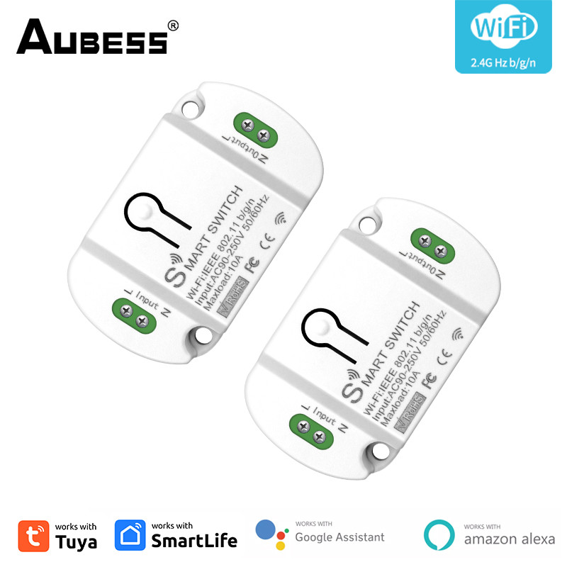 【Fast delivery】 Work With Alexa Google Home Smart Switch Smart Home WiFi 10A Wireless Switches Smart Life Timer Breaker Module MINI Tuya — view 4