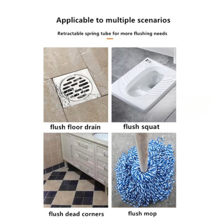 Punch-free Toilet Spray Gun Toilet Companion Set Dual Control Dual Use Cleaning Faucet Connector — view 6