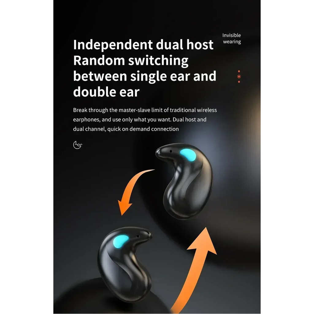 X55 Sleeping Earbuds Wireless Mini Headphones For Work TWS Bluetooth Earphone Stereo Hidden Headsets - Image 2