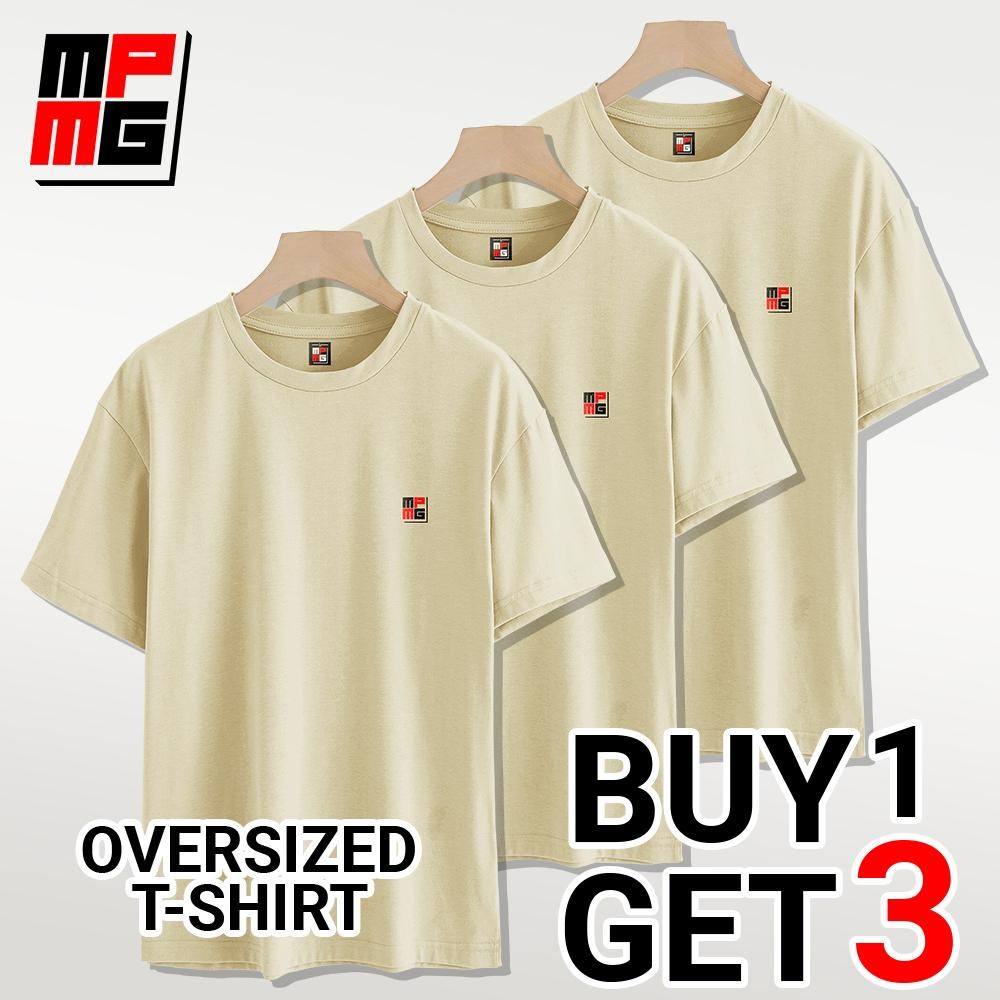 MPMG Buy 1 Get 3 Plain Shirt Oversized Tshirt Clothes Menswear Top Streetwear - Image 3