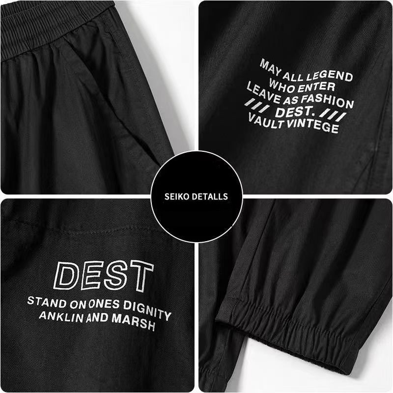 New Unisex Thin Joggers Cargo Pants Ice Silk Loose Casual Sports Pants for Men and Women - Image 3