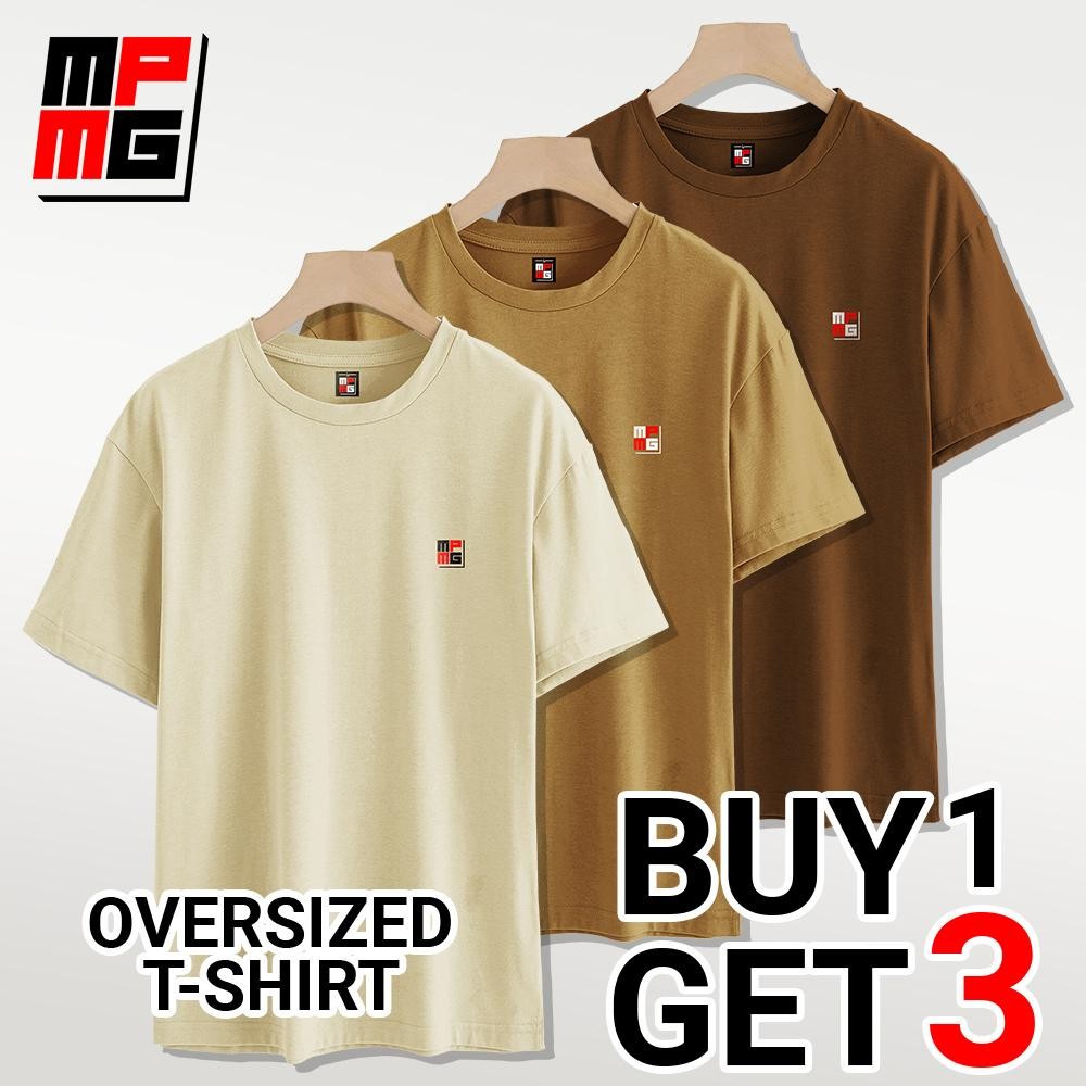 MPMG Buy 1 Get 3 Plain Shirt Oversized Tshirt Clothes Menswear Top Streetwear - Image 6