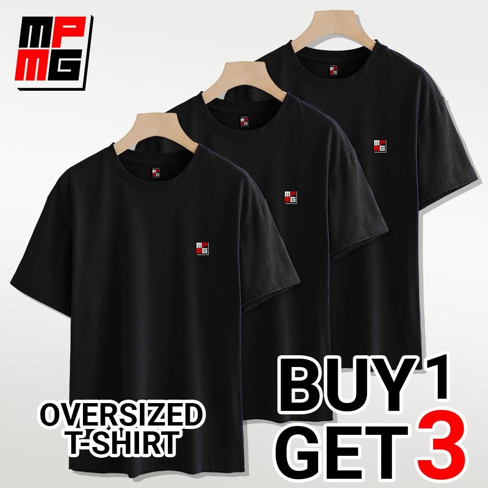 MPMG Buy 1 Get 3 Plain Shirt Oversized Tshirt Clothes Menswear Top Streetwear - Image 2
