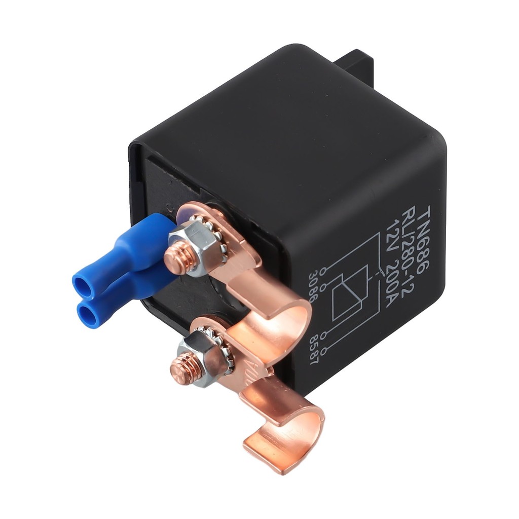 12V 200AMP Heavy Duty Starter SPLIT Charge Relay Car Van Battery ON/OFF ...