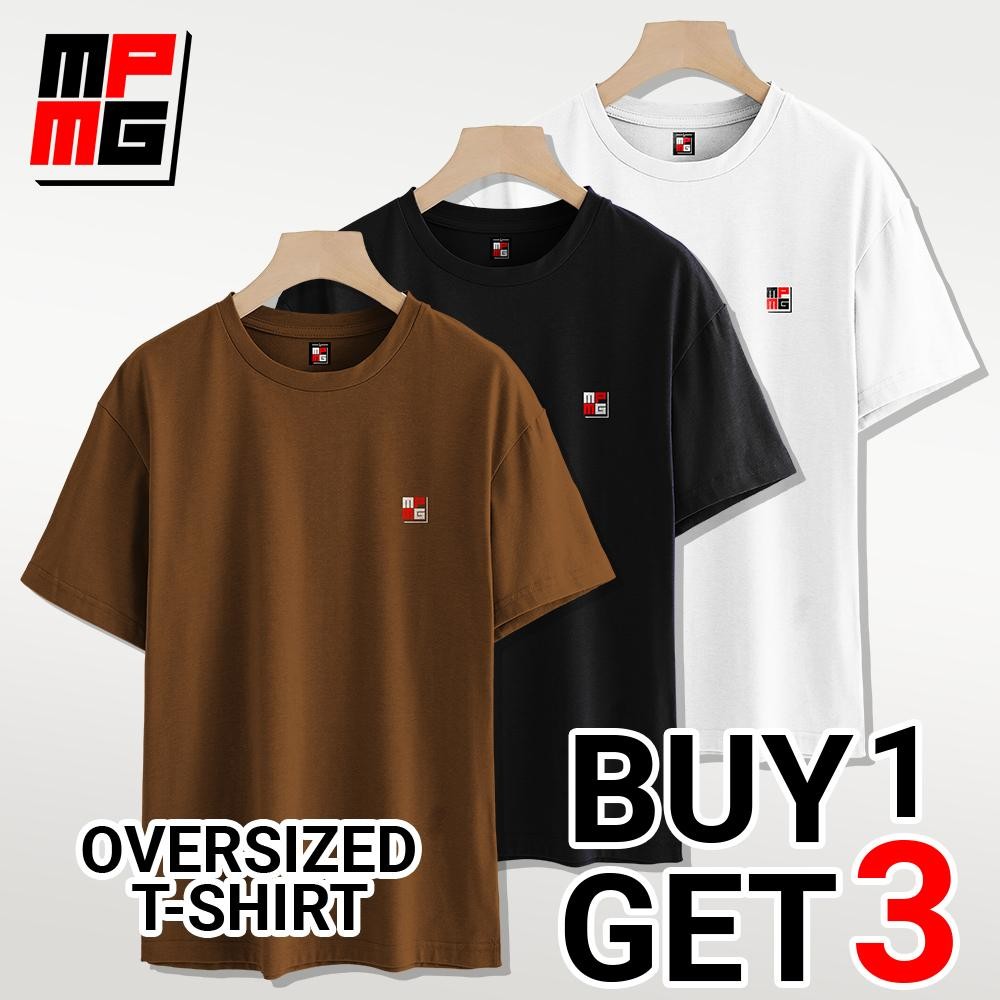 MPMG Buy 1 Get 3 Plain Shirt Oversized Tshirt Clothes Menswear Top Streetwear - Image 8