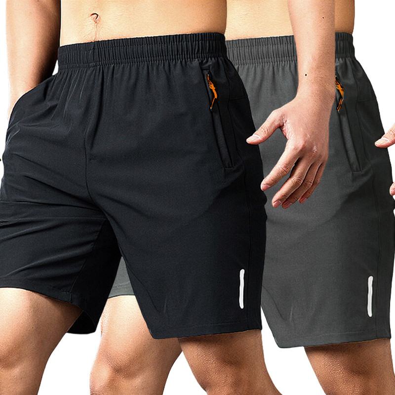 2 Pcs Mens Workout Athletic Shorts Inseam Quick Dry Hiking Shorts Men Lightweight Sports Gym Shorts
