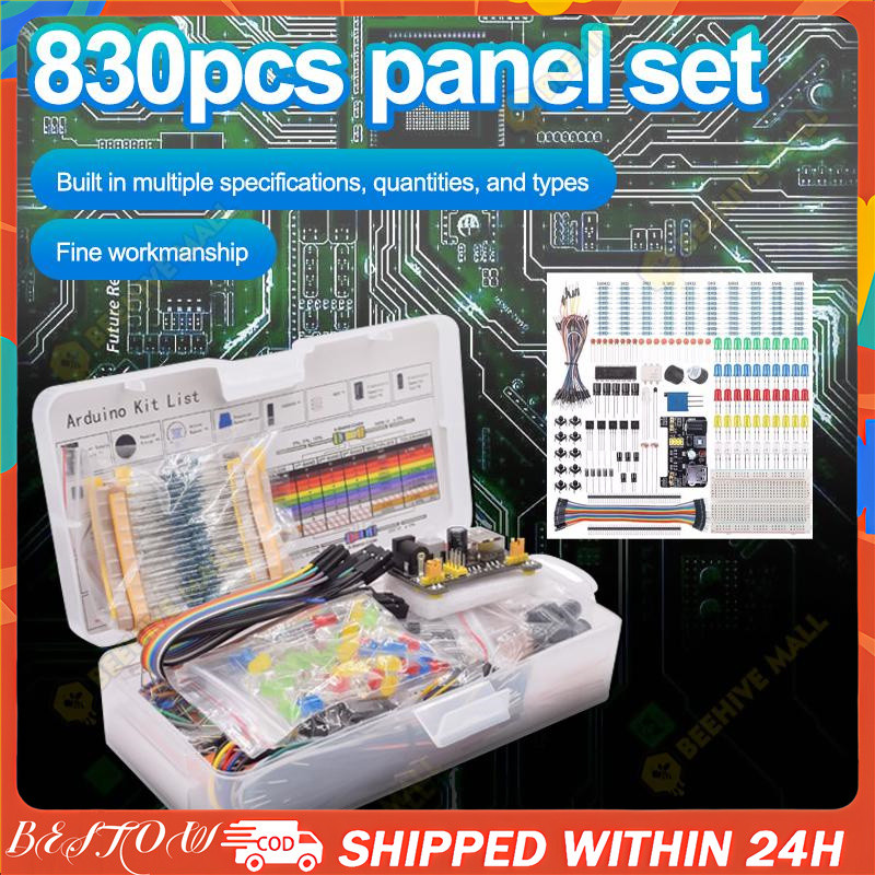 830 Breadboard Kit Connection Points Breadboard Kit Electronic Components Basic Starter Kit Resistor