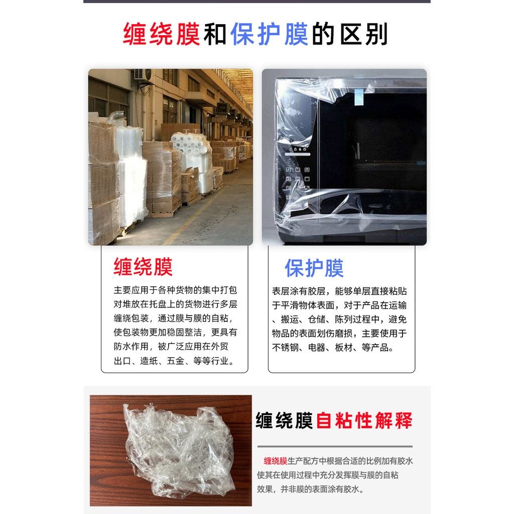 50CM Wide Plastic Film Stretch Film Stretch Film Rolls PE Industrial Plastic Wrap Packaging Film Stretch Wrap Factory Wholesale