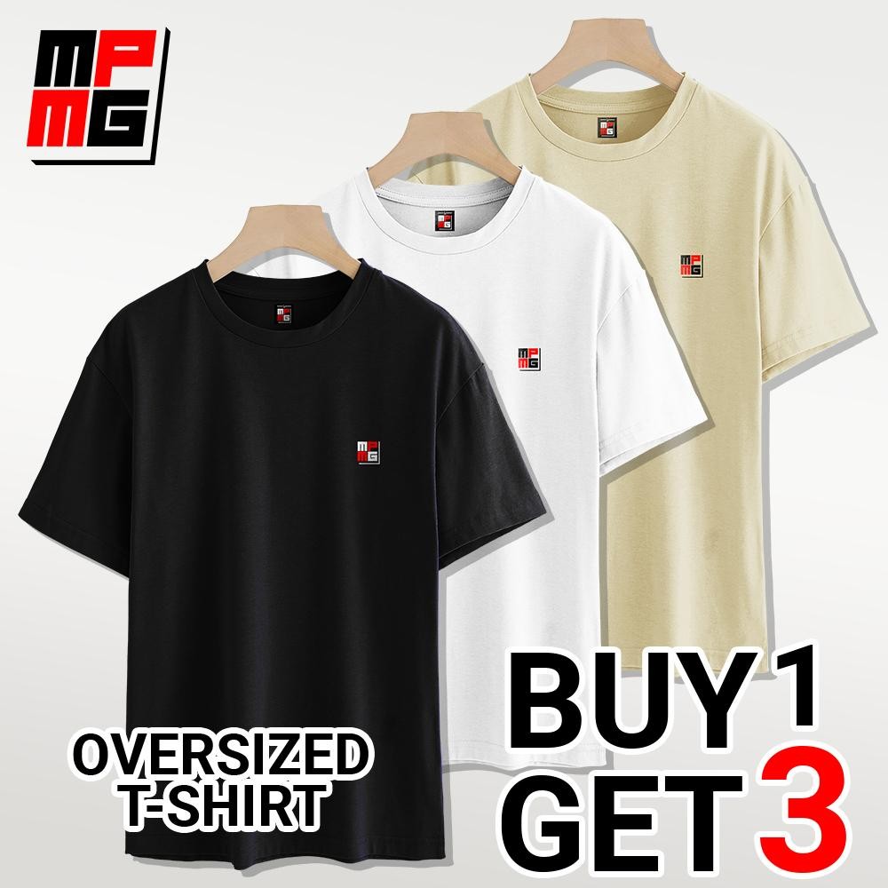 MPMG Buy 1 Get 3 Plain Shirt Oversized Tshirt Clothes Menswear Top Streetwear - Image 7