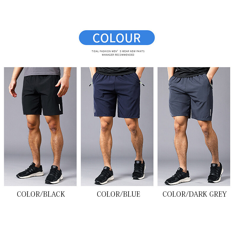 2 Pcs Mens Workout Athletic Shorts Inseam Quick Dry Hiking Shorts Men Lightweight Sports Gym Shorts - Image 3