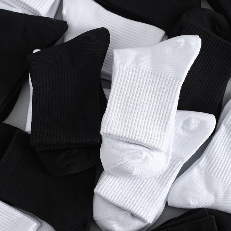 VeryMall Set of 10 and 5 Pairs Plain Ankle Socks High cut sport socks Crew High Socks for basketball — view 3