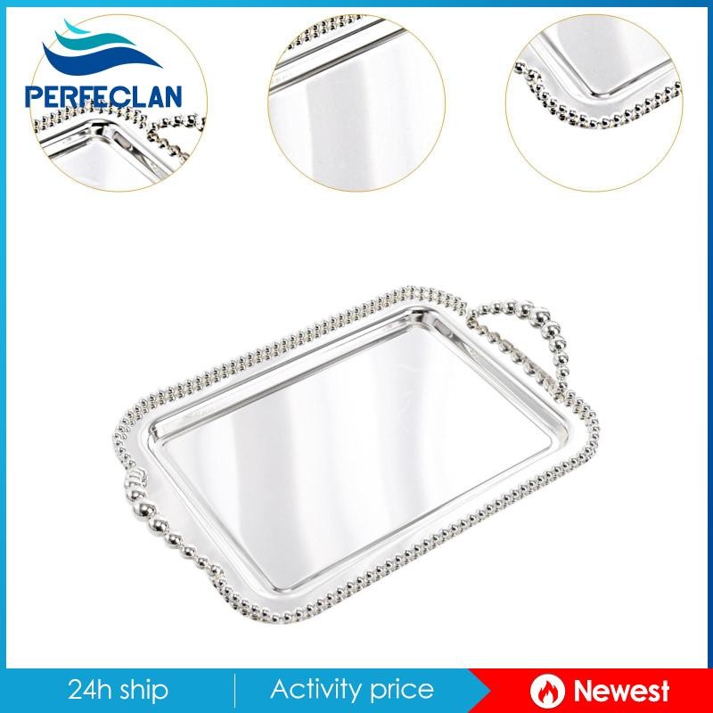 [Perfeclan] Rectangle Serving Tray Luxury Jewelry Tray for Living Room Bedroom