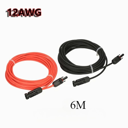 1Pair Solar Panel Extension Cable Wire with MC4 Female and Male Connector — view 7
