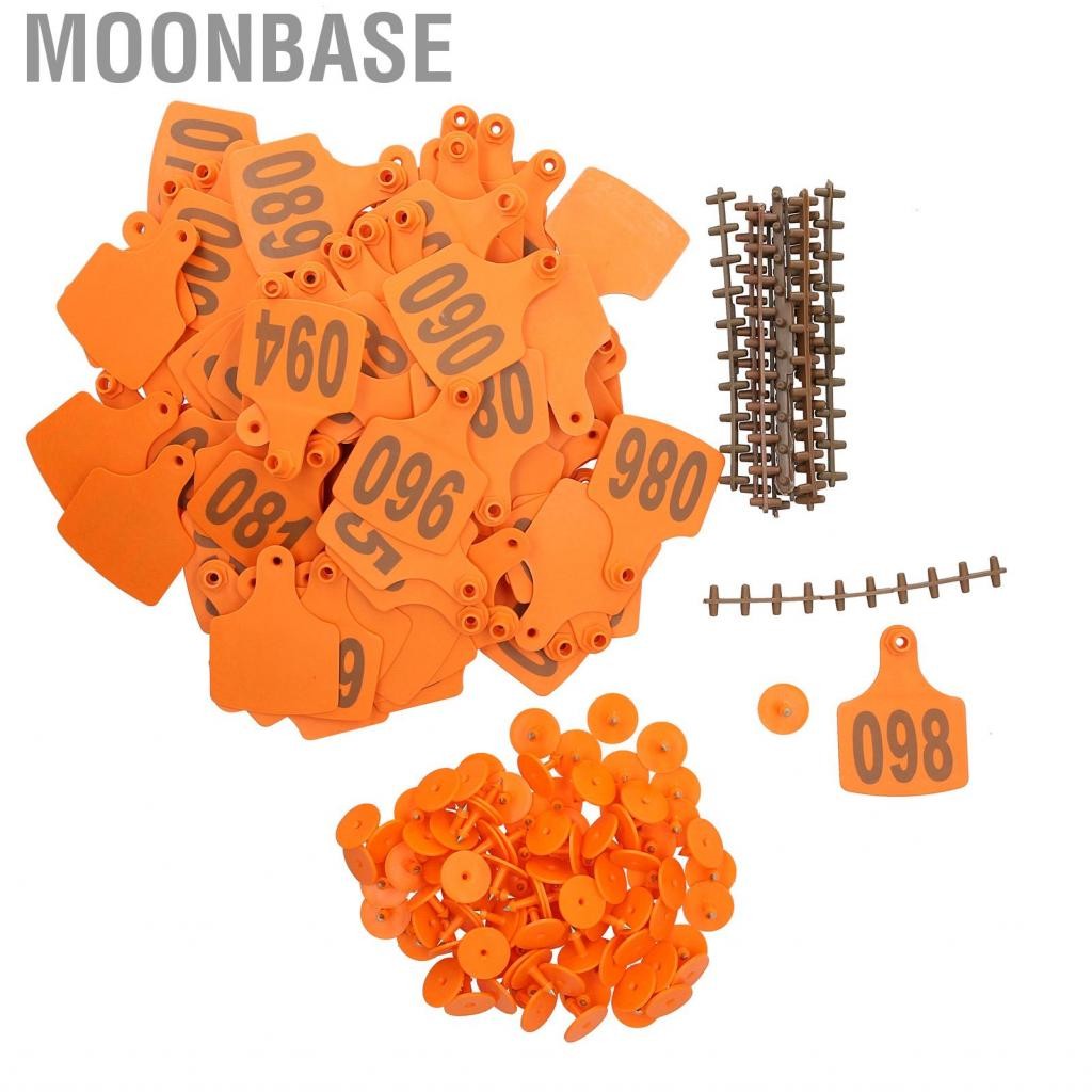 Moonbase 100PCS Cow Cattle Ear Tag Signs With Numbers Farm Animal ...