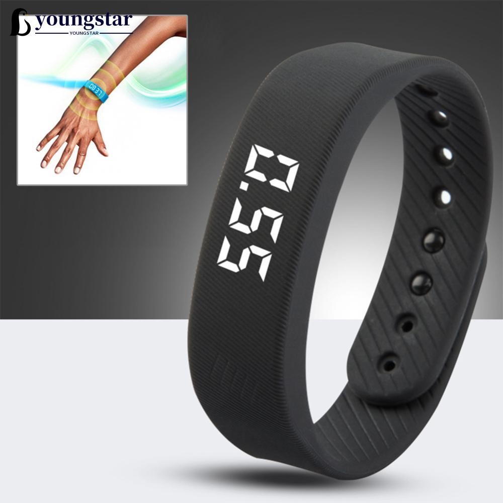 YOUNGSTAR Smart Bracelet LED Digital Waterproof Smart Clock Smartband With Running Pedometer Monitor Smart Band Vibration Alarm Reminder K4R3