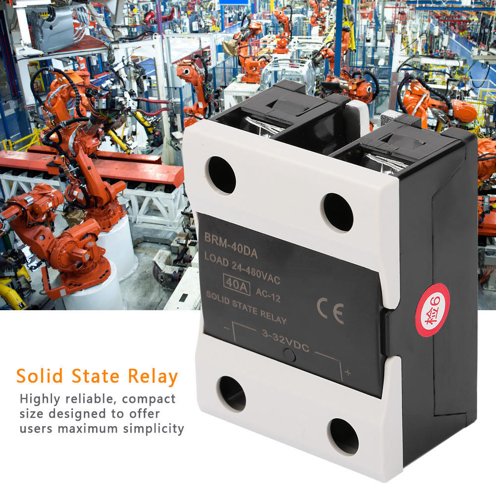 BRM-40DA Load 24-480VAC Solid State Relay For Industrial Automation ...