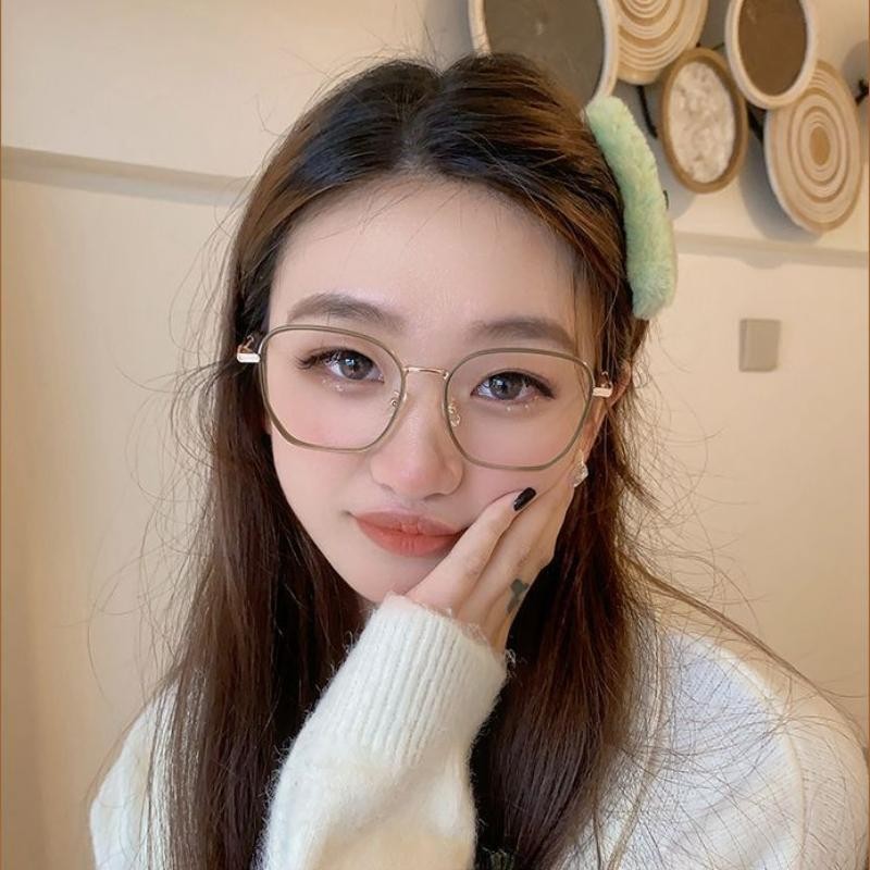 New Women's Big Frame Glasses Naked Face Glasses - Image 3