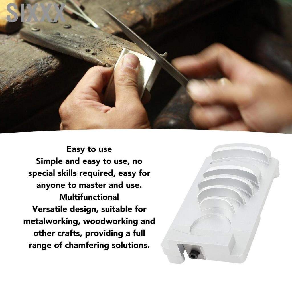 Sixxx Deburring Chamfer Tool  Multifunction External Precise Cutting Metal Effortless Stable for Woodworking
