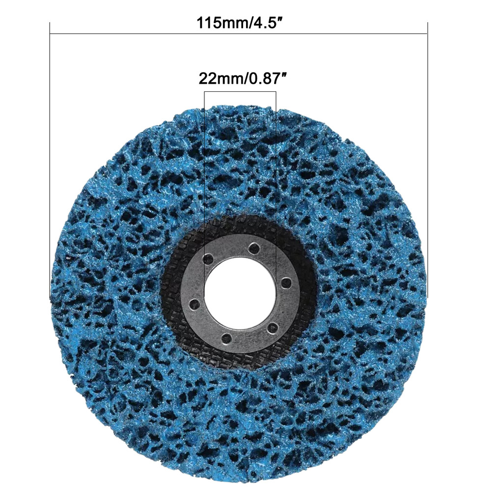 Ilisland5Pcs 115mm Coral Disc Poly Strip Disc Grinder Strip Disc Abrasive Wheel Paint Rust Removal Clean For Angle Grinder - Image 4