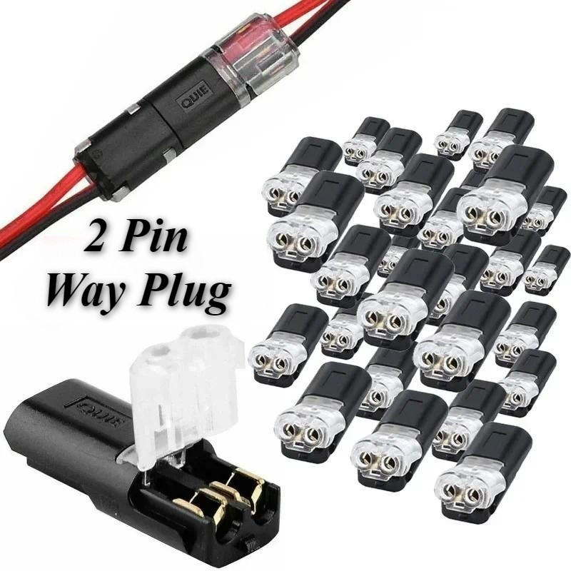 1 Paar LED Stecker Buchse Kontakt 2 polig H-Steckverbinder Audio Steckverbindung