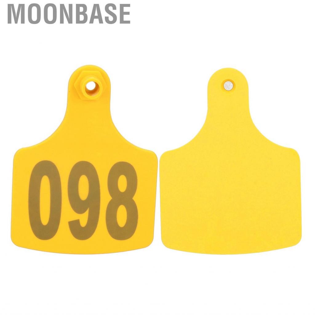Moonbase 100PCS Cow Cattle Ear Tag Signs With Numbers Farm Animal ...