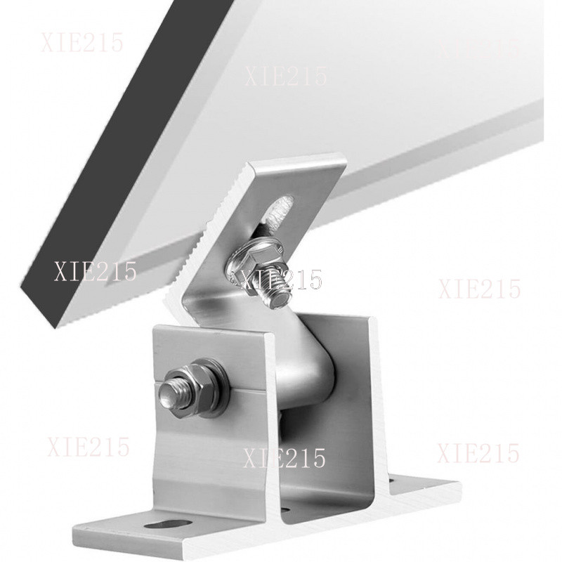 Adjustable Solar Panel Tilt Mount Brackets for 100W-600W Solar Panels 15-30 Degrees RV Roof Flat Surface Aluminum Mounting Set — view 5