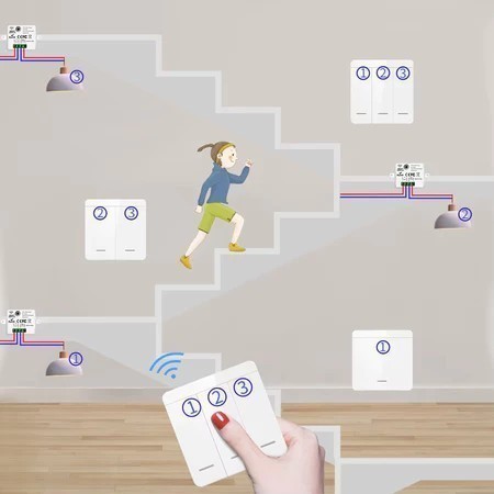 Works with Tuya US WiFi+Bluetooth smart wall switch RF433 smart touch LED light switch, smart home smart light switch smart switch — view 6