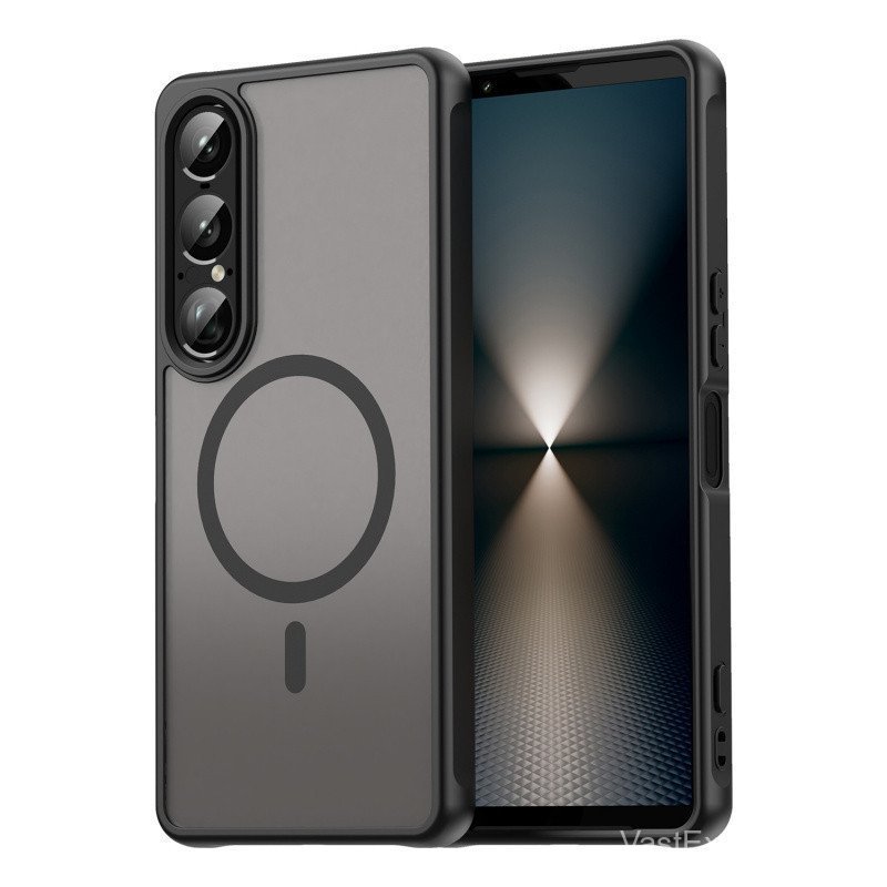 Skin Friendly Matte Mangetic Wireless Charging Translucent Phone Case For Sony Xperia 1 VII Full Lens Protectin Slim Hard Shockproof Back Cover - Image 4