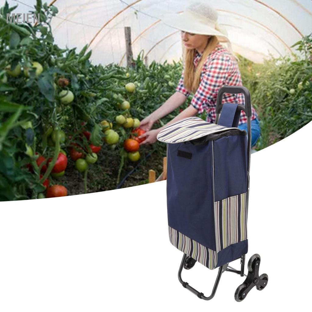 Meien Shopping Cart Pull Cord Closure Practical Large Carrying Capacity Foldable for Buy Vegetables - Image 4