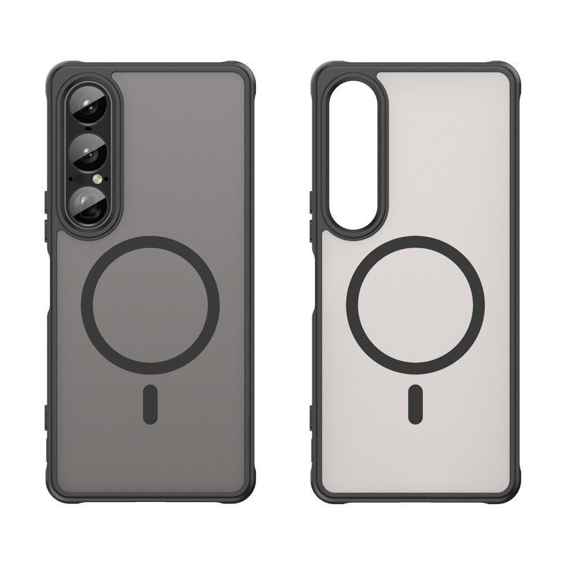 Skin Friendly Matte Mangetic Wireless Charging Translucent Phone Case For Sony Xperia 1 VII Full Lens Protectin Slim Hard Shockproof Back Cover - Image 5
