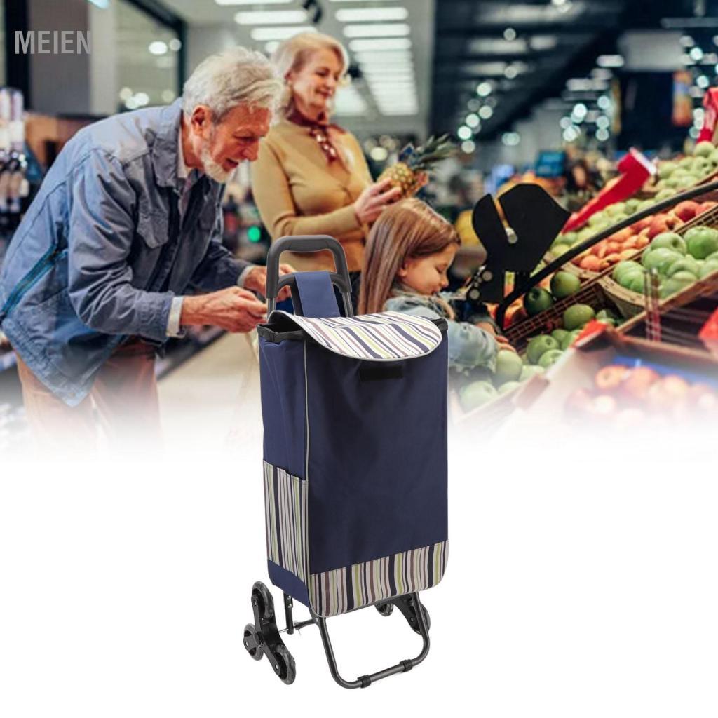 Meien Shopping Cart Pull Cord Closure Practical Large Carrying Capacity Foldable for Buy Vegetables - Image 5