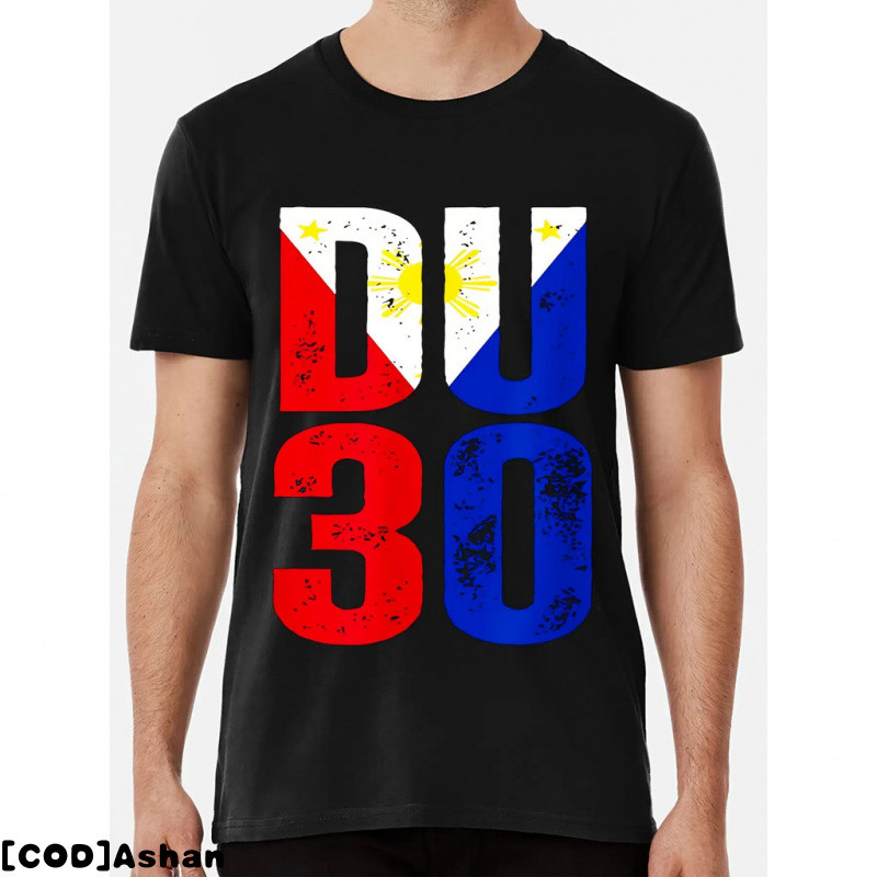 I Stand with Duterte PRRD DU30 Philippine Graphic T-Shirt - Patriotic Red, Blue & Yellow Colors - Cr