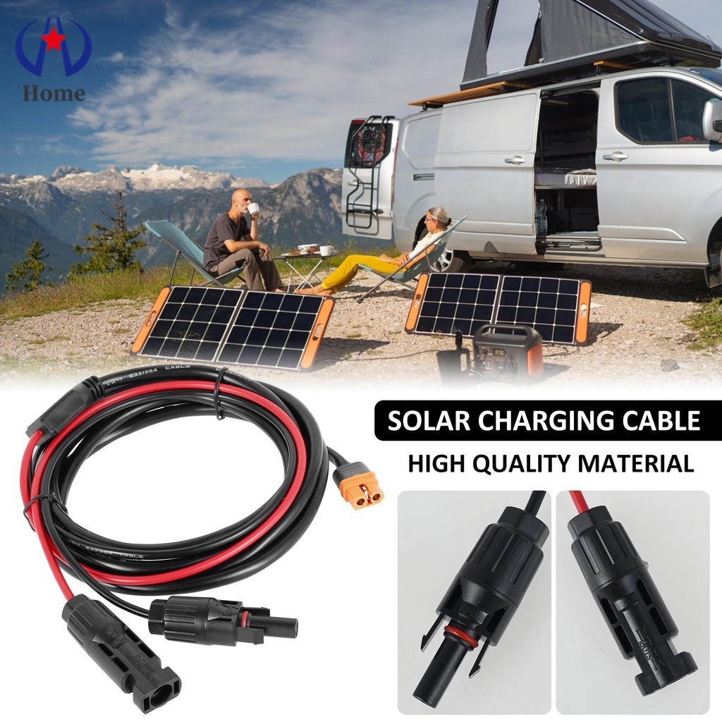 Solar Charge Cable Connector 8FT Professional MC4 to XT60i Solar Charge Adapter for Outdoor HL — view 4