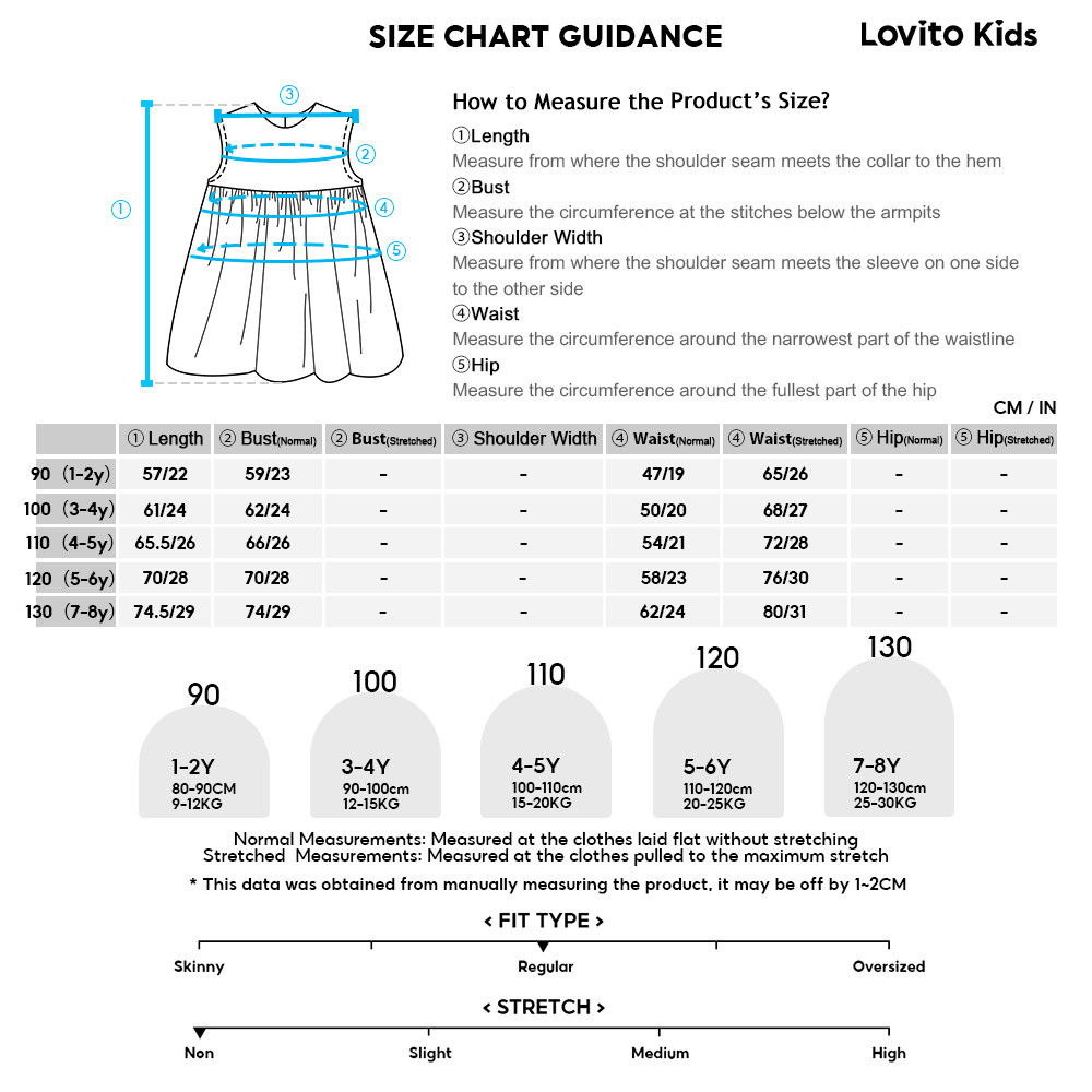 Lovito Kids Girl Cute Dress Asymmetrical Spring/summer Christmas/New Year Red Dress L162LD278 - Image 6