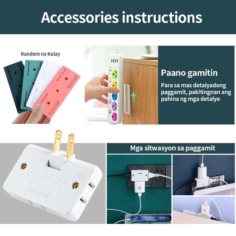 extension socket Power strip  8 metro, 2500w outlet socket, USB interface plug board, household multi-function universal jack extension outlet with switch - Image 3