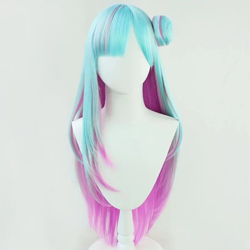 3 Types Youtuber Hololive Uruha Rushia Cosplay Wig Heat Resistant Synthetic Hair Wig+ Free Wig C JDS - Image 4