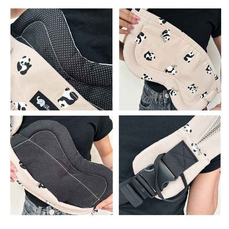 carrier baby newborn kids sling baby carrier with wider baby seat 2 buckles adjustable Baby Carrier Soft wrap Sling for Newborns Baby Carrier Toddler baby Sling Wrap Suspenders JCU — view 6