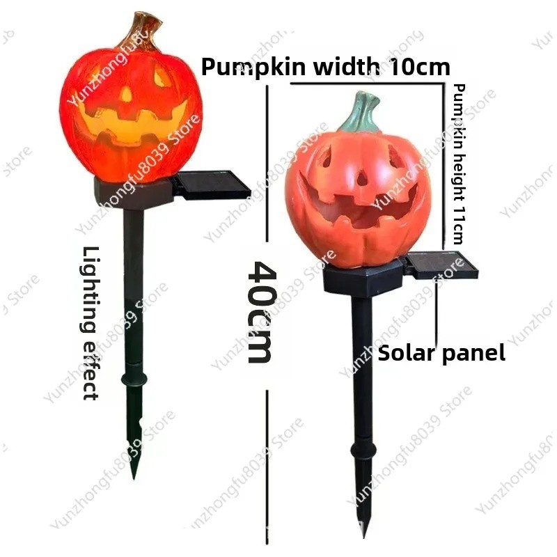 Halloween New Solar Resin Floor Plug Light Skull Pumpkin Outdoor Garden Light Decoration Light 9 SLJ - Image 4
