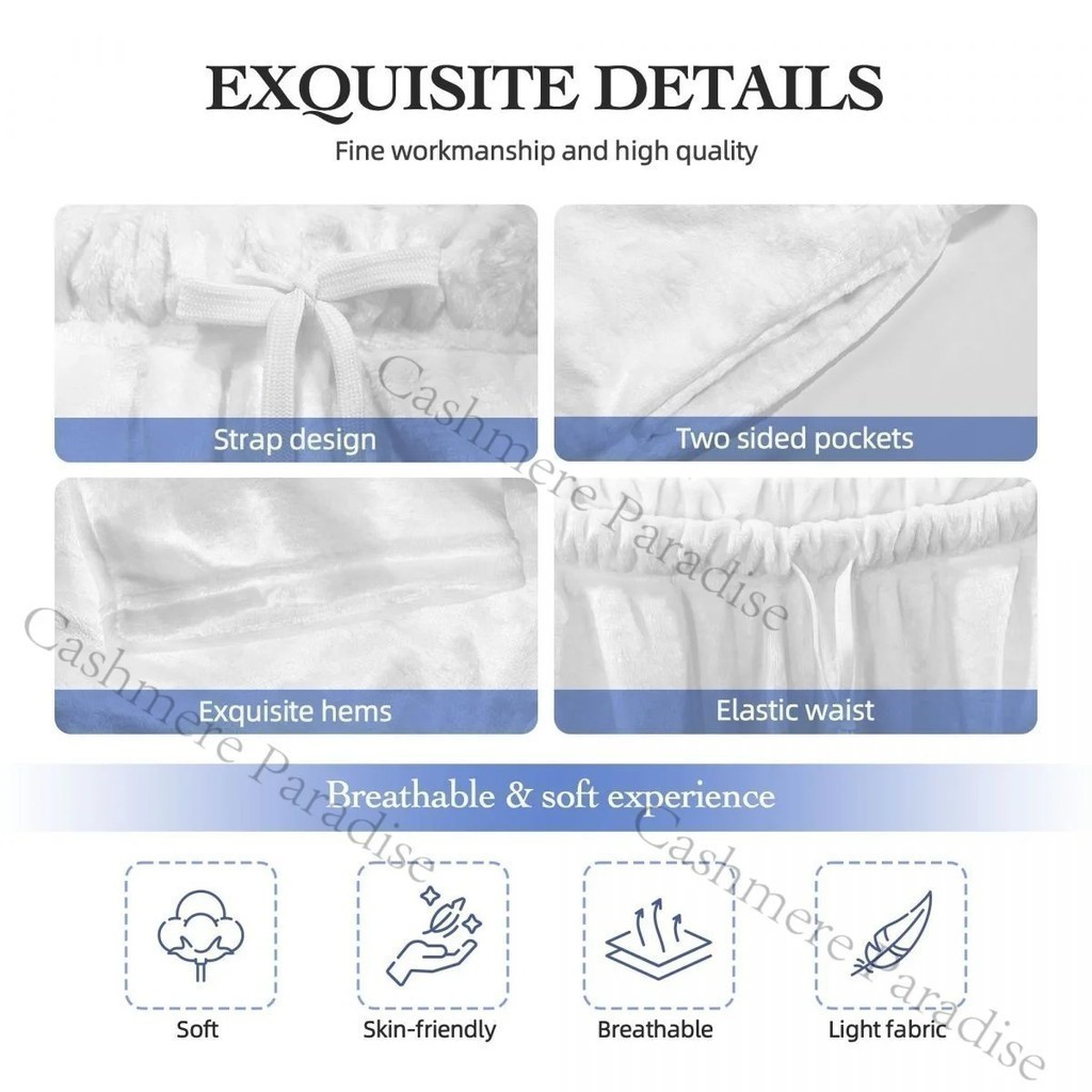 Golden Baroque Flowers Cozy Flannel Pajama Pants for Women Sleep Bottoms Home Loungewear AQN - Image 2