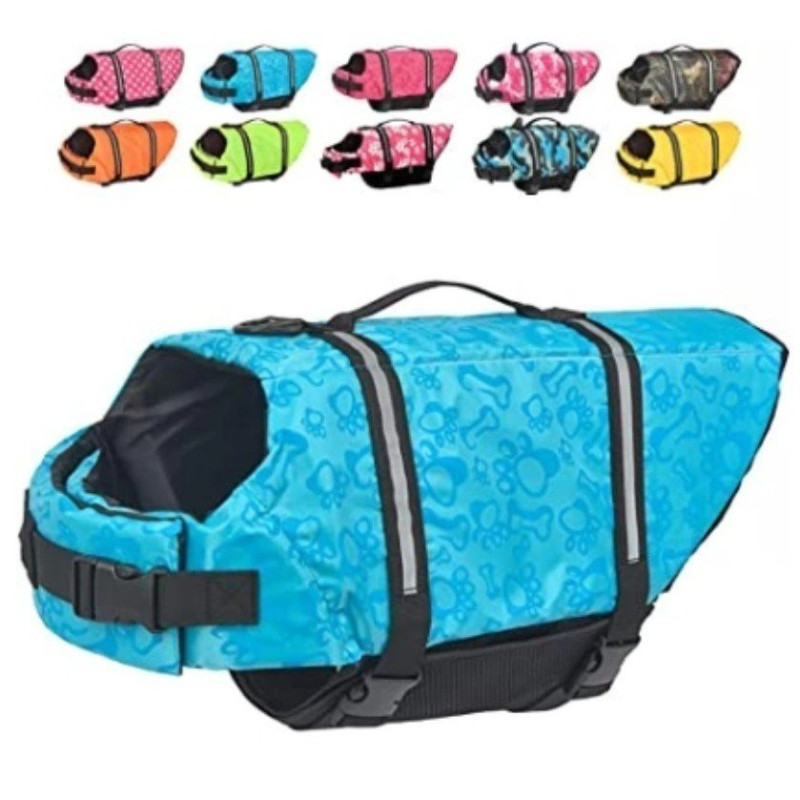 Dog Life Jacket High Reflective Strip Breathable Mesh Safety Buckle Beach Pool Small Large Dogs - Image 3