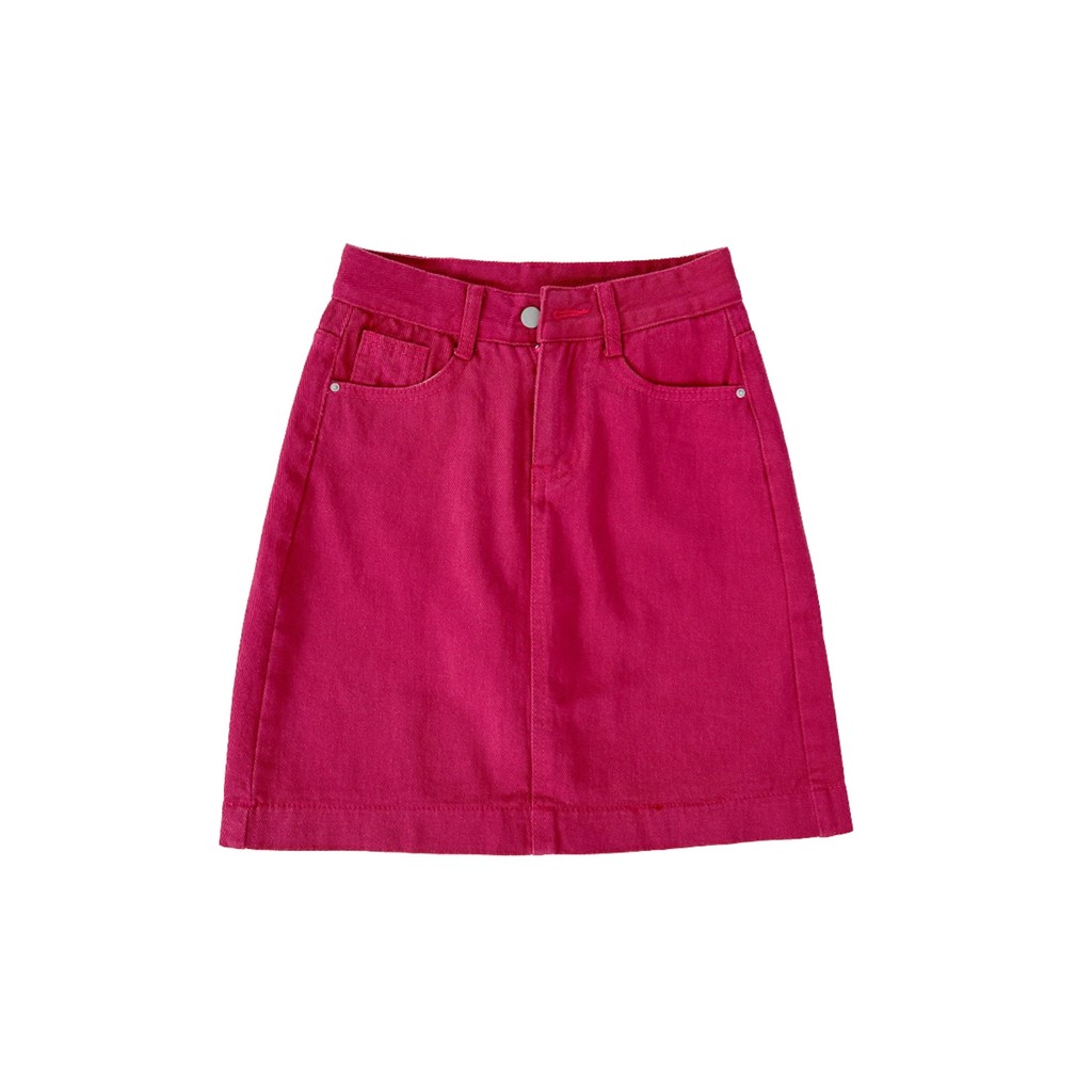 Rose Red Denim Skirt Women Summer High-Waisted Short Skirt Hip-Covered Anti-glare Skirt Hot Girl Pants Skirt - Image 5