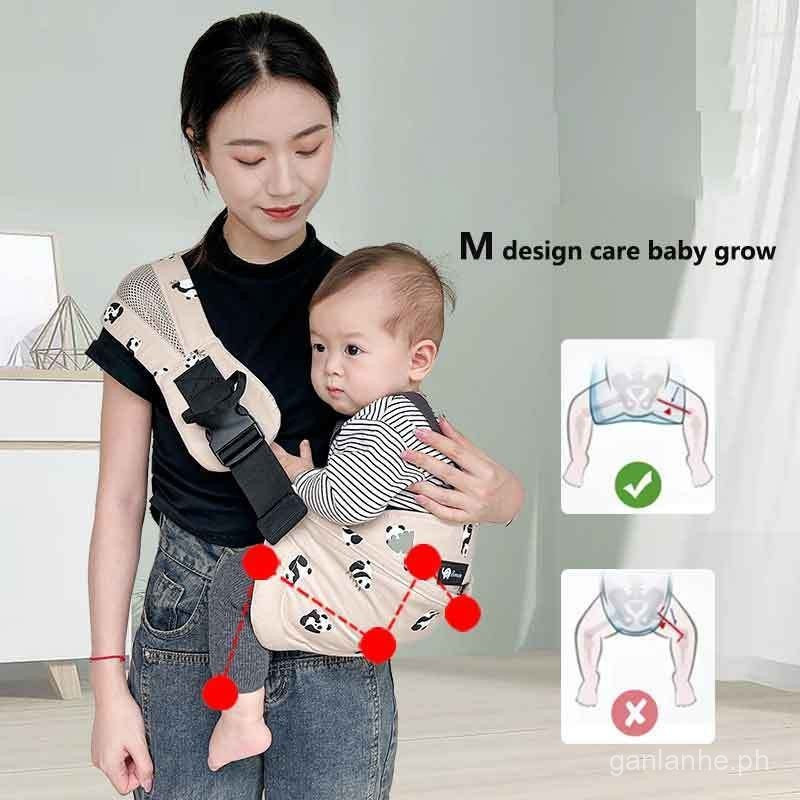carrier baby newborn kids sling baby carrier with wider baby seat 2 buckles adjustable Baby Carrier Soft wrap Sling for Newborns Baby Carrier Toddler baby Sling Wrap Suspenders JCU — view 5