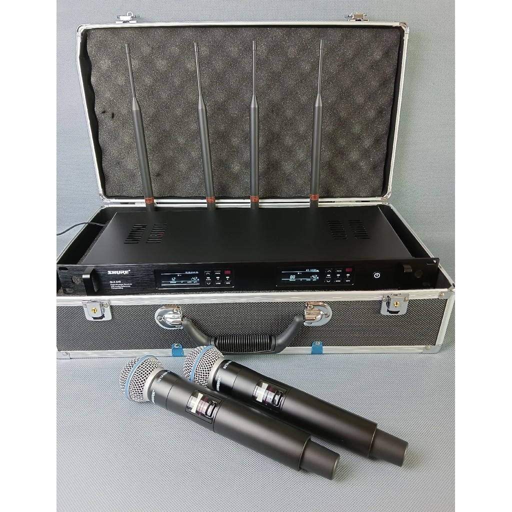 QLXD4 two Beta58A Professional Performance Microphone for Singing Live Streaming in KTV W GDE